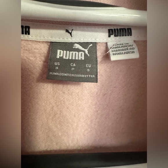 Puma Pink Sweatshirt with Black Accents - Picture 3 of 3